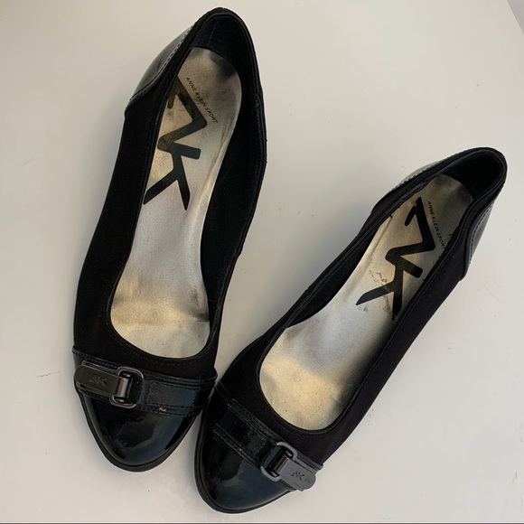 Anne Klein Sport “Tamarow” Black Fabric Wedge 6M - Picture 4 of 8